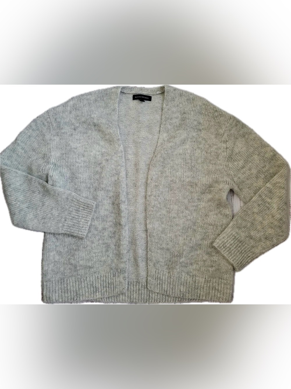 Banana Republic Grey Alpaca Wool Blend Kimono Open Front Cardigan
